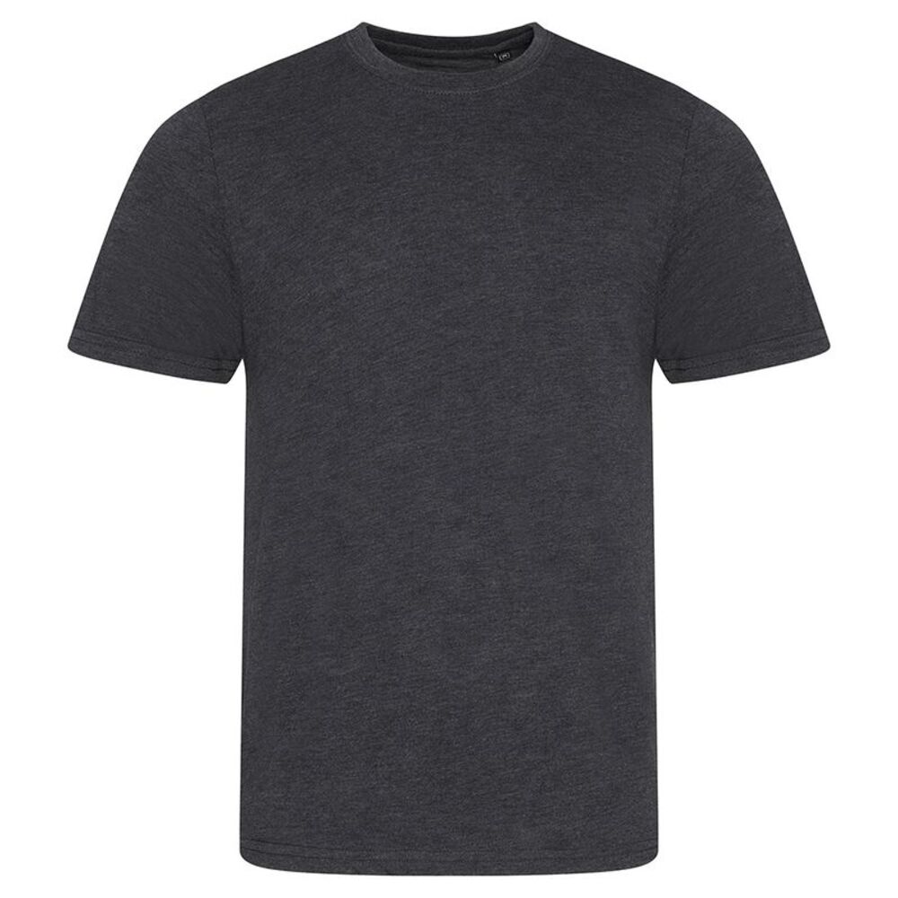 AWDis Mens Tri Blend T Shirt / Heather Charcoal